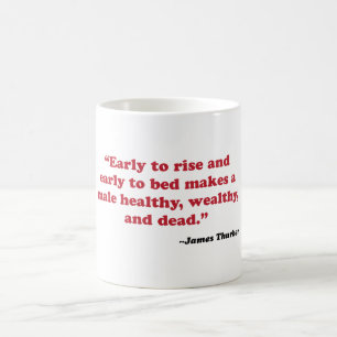 Mug James Thurber - tôt pour se lever