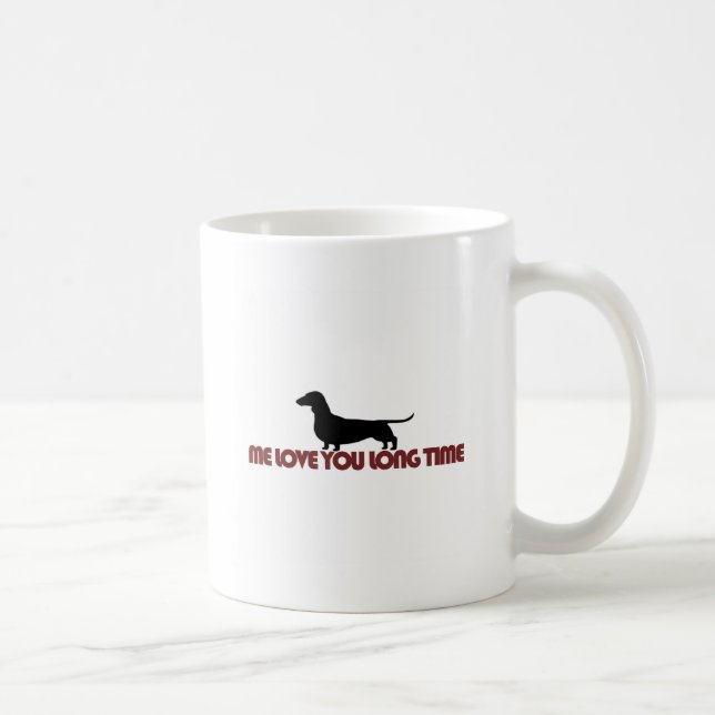 Mug J'amour vous teckel de long temps (Droite)