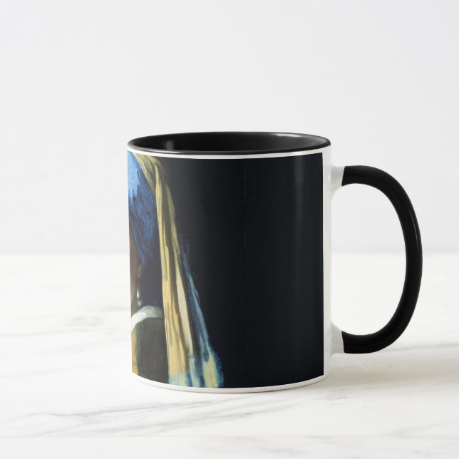 Mug Jan Vermeer Girl Avec Une Perle Élevant L'Art Baro (Droite)