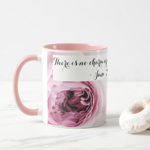 Mug Jane Austen Emma Citation Féminine Rose Florale Ro