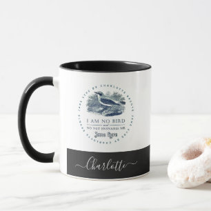 Mug Jane Eyre - I Am No Bird - Ajouter Votre Nom