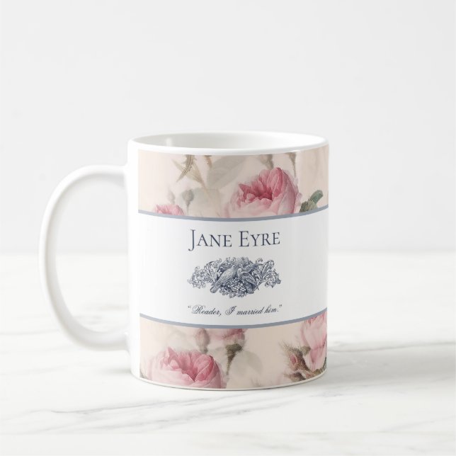 Mug Jane Eyre - Lecteur Je L'Ai Marié - Doses Floral (Gauche)