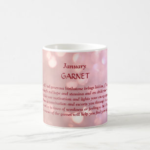 Mug Janvier Birthstone Garnet