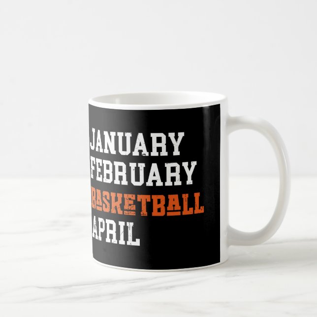Mug Janvier Février Basket Avril (Droite)