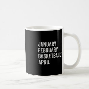 Mug Janvier Février Basket-ball Avril Fun Basketball T