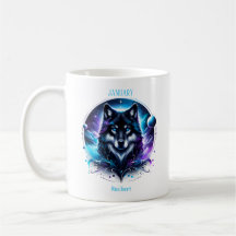 Janvier Mois de la naissance Esprit Loup animal