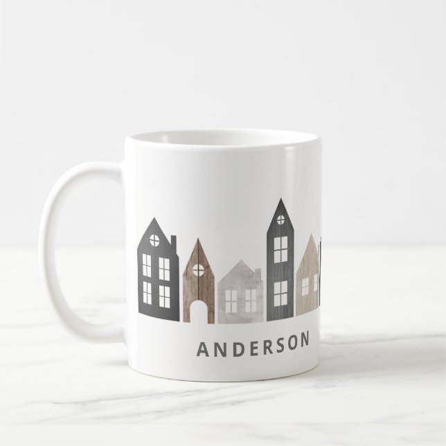 Mug Japon moderne Noël Nordique maisons vacances (Gauche)