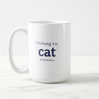 Mug J'appartiens à mon chat