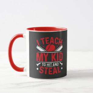 Mug J'apprends à mon enfant à frapper et à voler