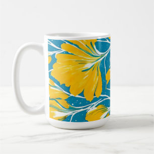 Mug jardin à fleurs jaunes