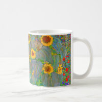 Jardin agricole de Gustav Klimt avec tournesols