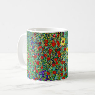Mug Jardin Agricole Gustav Klimt Avec Peinture De Fleu