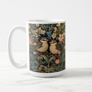 Mug Jardin botanique de deux mignons bébés oiseaux