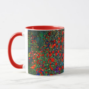 Mug Jardin de fleurs de Gustav Klimt