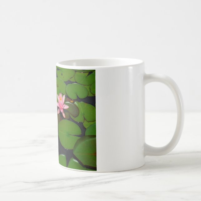 Mug Jardin de fleurs de laine d'eau de lotus rose, (Droite)