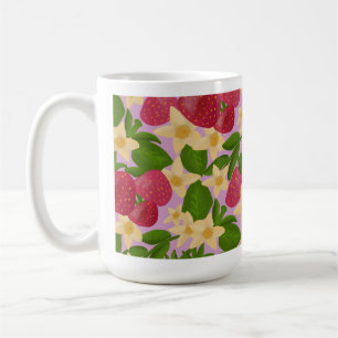 Mug Jardin de Fraises Sucrées & Fleur Botanique Esthét