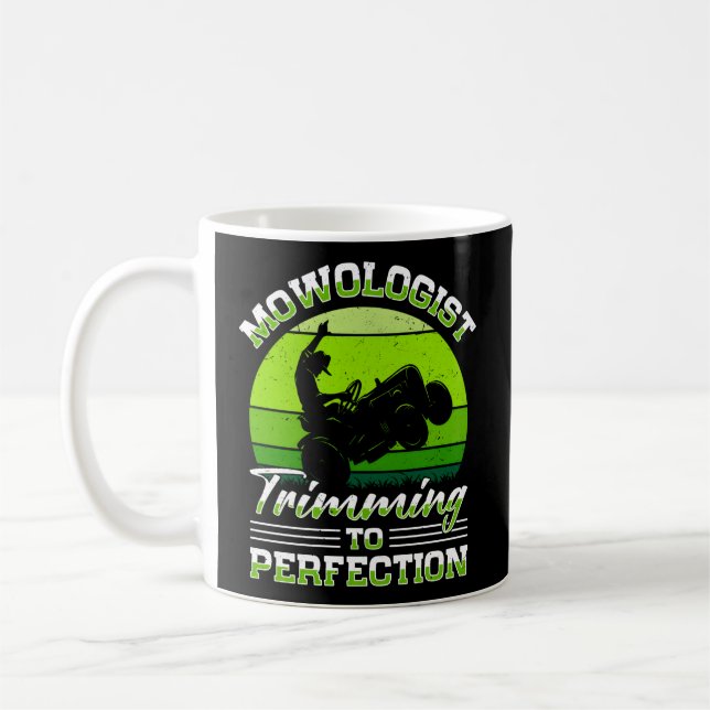 Mug Jardin de jardinage de tondeuse de pelouse (Gauche)