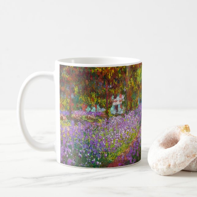 Mug Jardin de l'artiste à Giverny par After Claude Mon (Avec donut)