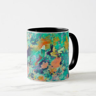 Mug Jardin de papillons et une plume