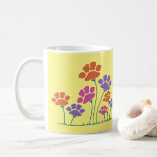 Mug Jardin des fleurs Pawprint