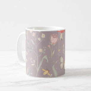Mug Jardin Enchanté Papillon Fleur Sauvage Fantaisiste