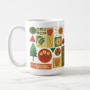 Mug Jardin géométrique coloré   Amateurs Plantes