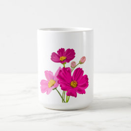 Mug Jardin lumineux coloré Cosmos Fleurs Personnalisée