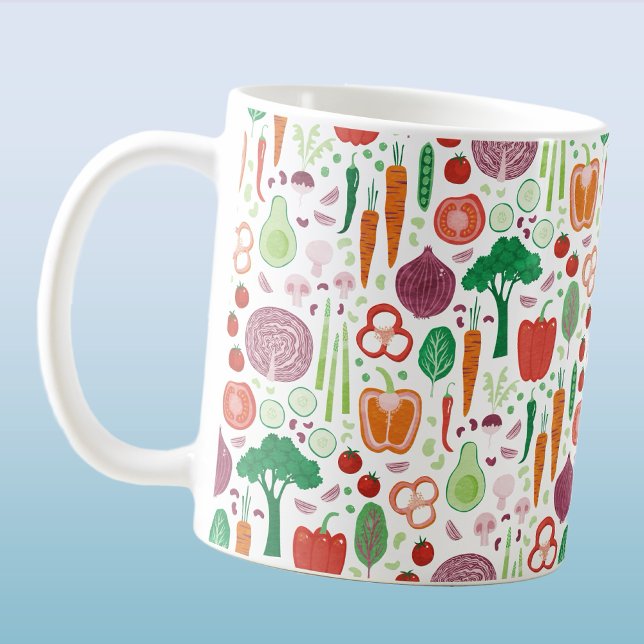Mug Jardin végétal (Fun vegetable pattern coffee mug)
