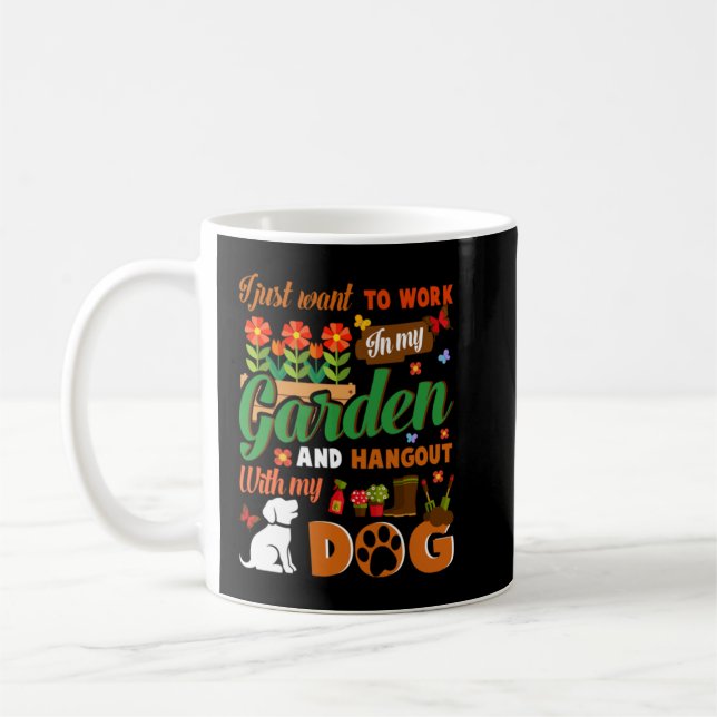 Mug Jardinage Amoureux des chiens Gardener Amoureux de (Gauche)