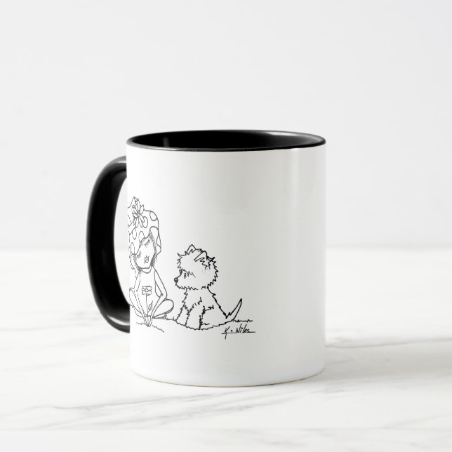Mug Jardinage Westie Terrier Lover (Devant gauche)