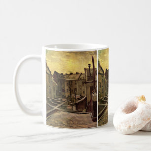 Mug Jardins arrière de vieilles maisons par Vincent va