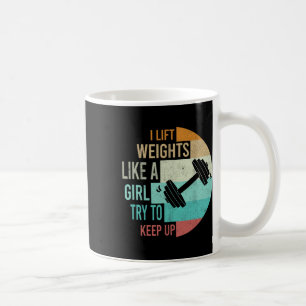 Mug J'Ascense Poids Comme Une Fille Gym Exercice Femme