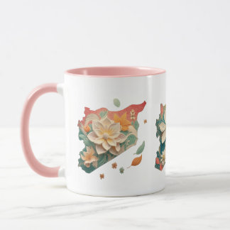 Mug Jasmine Syrie Carte obtenue English Carte appliqué