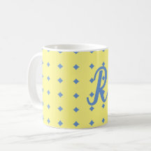 jaune & bleu, joli motif, monocorde