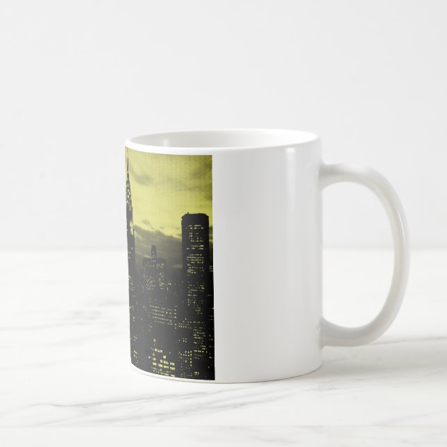 Mug Jaune pointu Noir New York City (Droite)