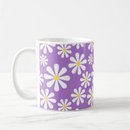 Mug Jaune pourpre personnalisé par marguerite folle