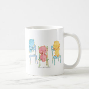 Mug Jaune, rose, et bleu concerne des chaises