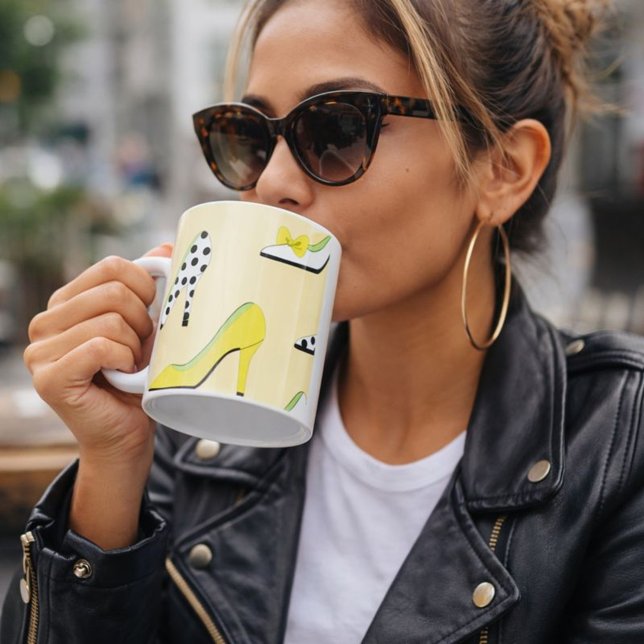 Mug Jaune Talons Lady Chic (Créateur téléchargé)