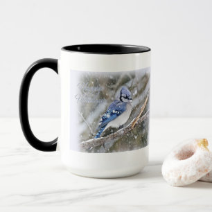 Mug Jay Bleu en Noël de neige