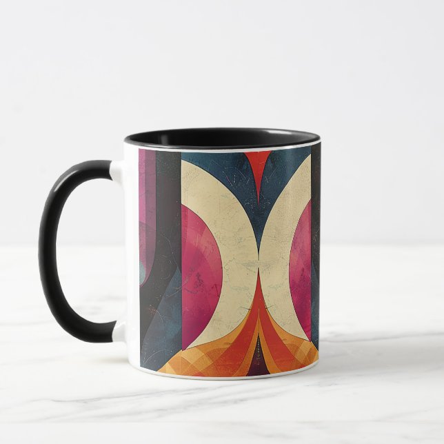 Mug Jazz Age Retro Design abstrait (Gauche)
