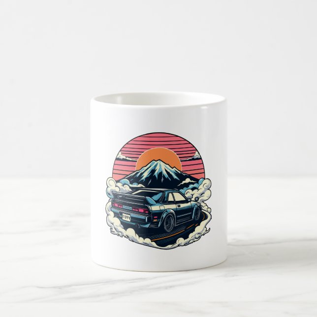 Mug JDM voiture Japonaise Retro Voiture Racine Driftin (Centre)