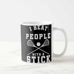 Mug Je Battre Les Gens Avec Un Joueur De Crosse Stick 
