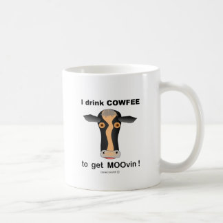 Mug Je bois COWfee pour obtenir MOOvin !
