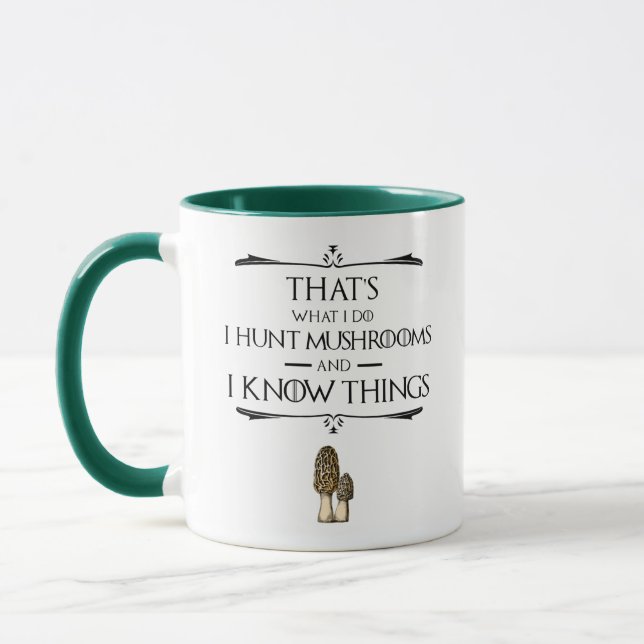 Mug Je chasse les champignons et je sais tout (Gauche)