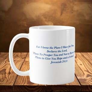 Mug Je connais les plans - Jérémie 29:11 / Écriture