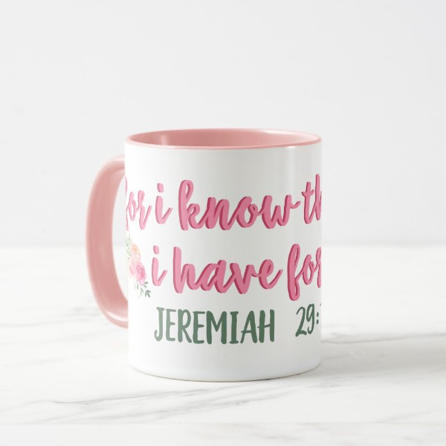 Mug Je Connais Les Plans Que J'Ai Pour Vous // Bible V (Devant gauche)