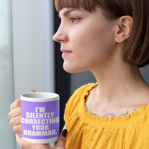 Mug Je corrige silencieusement votre grammaire