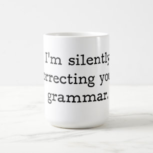 Mug Je corrige silencieusement votre grammaire