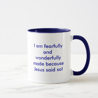Mug Je craintivement et merveilleusement suis fait
