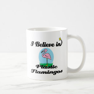 Mug je crois aux flamants roses en plastique